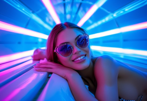 Harmful UV rays within sunlight