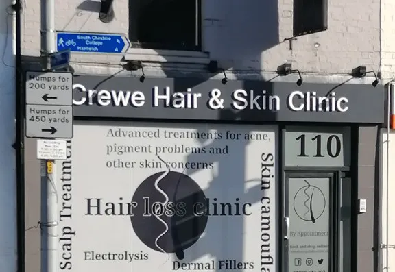 Crewe Hair and Skin Clinic Right Banner