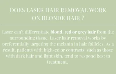 Does hair removal treatment work on blonde hair