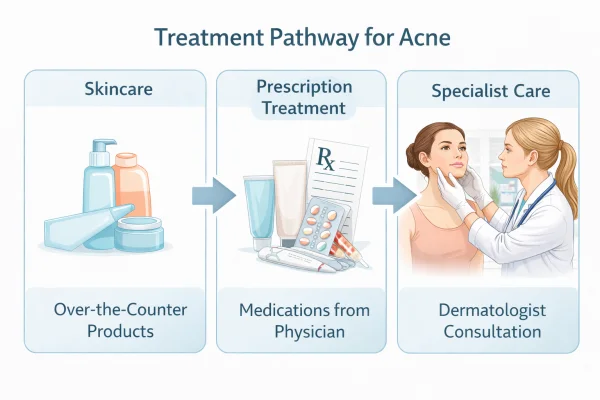 Acne treatment pathway