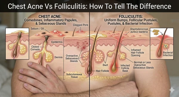 Chest Acne Vs Folliculitis