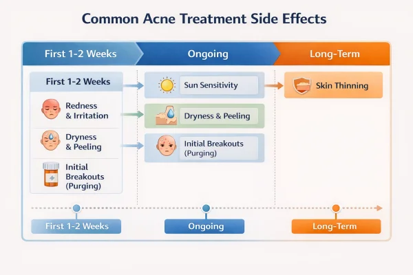Common acne treatment side effects