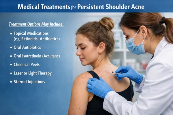 Medical Treatments Used for Persistent Shoulder Acne