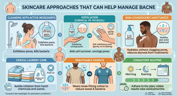 Skincare Approaches That Can Help Manage Bacne