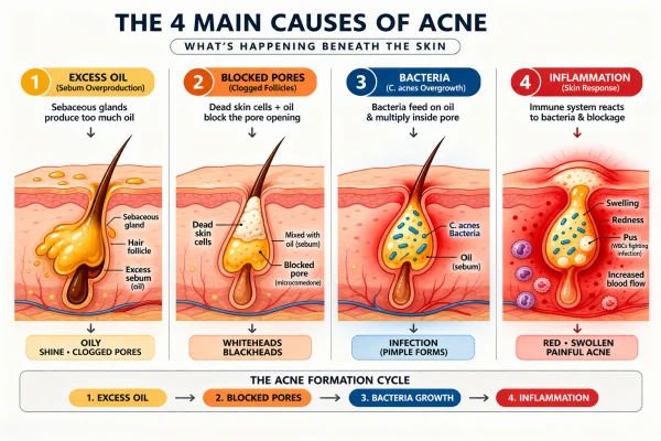 The causes of acne explained