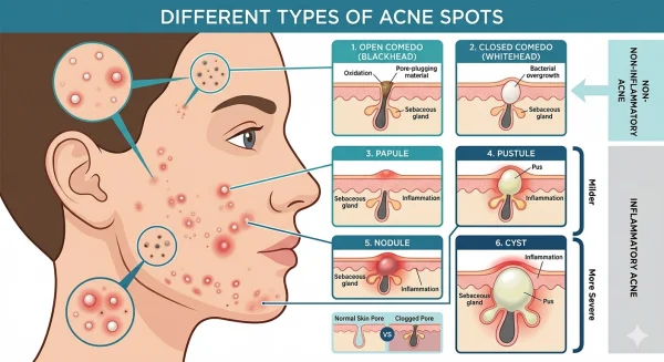 The Different Types Of Acne Spots