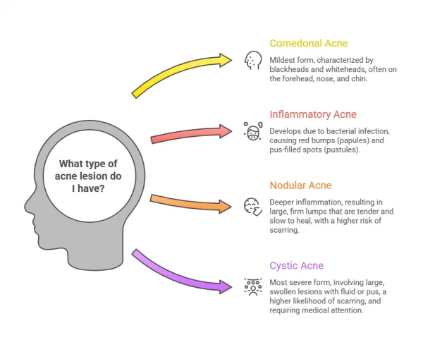 Types Of Facial Acne Lesions