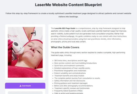 LaserMe Website Content Blueprint