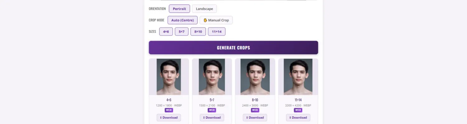 New Member Tool: Image Cropper, Professional Print-Ready and Web-Ready Images in Minutes