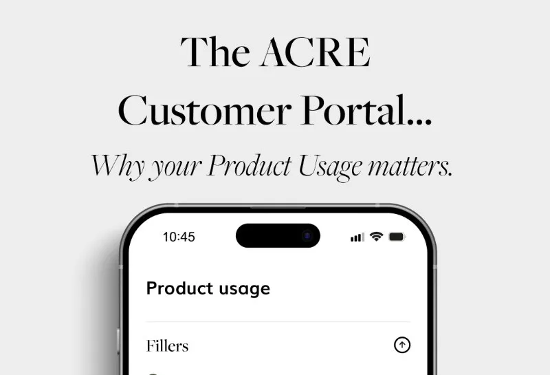 ACRE Launches Customer Portal to Improve Traceability and Compliance for Aesthetic Clinics