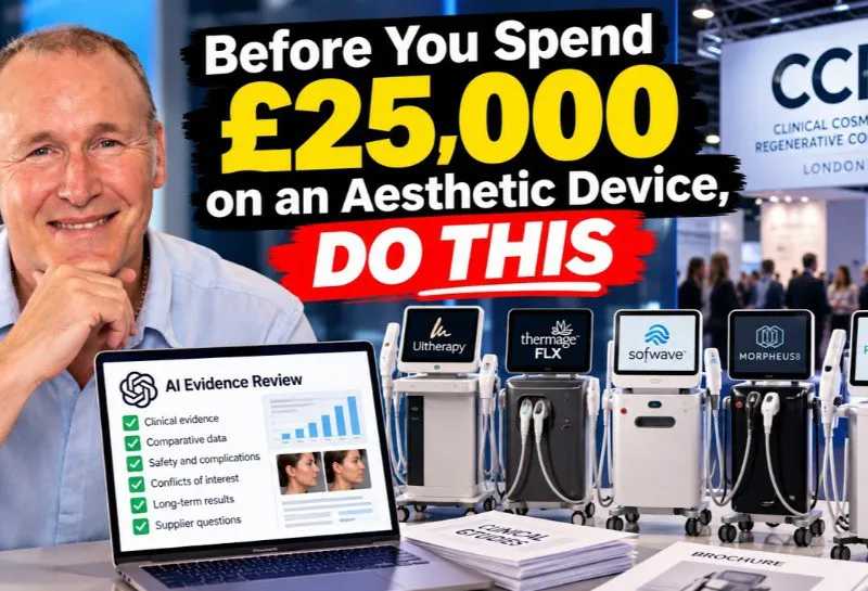 Before you spend £25,000+ on your next aesthetic device, could AI help you make a better decision?