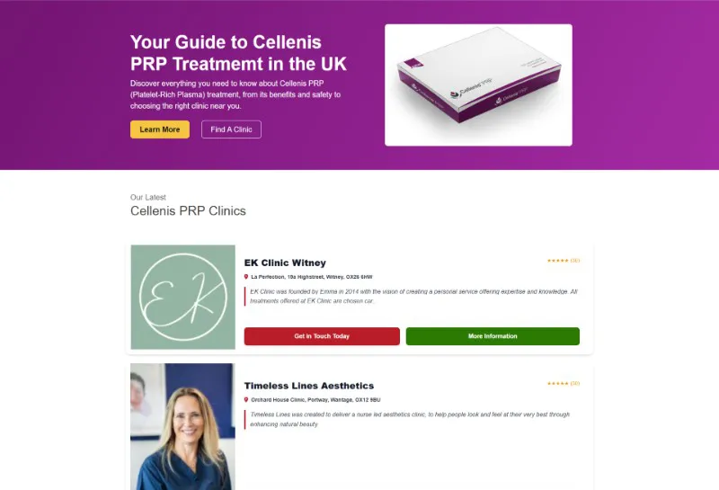 Introducing Our New Dedicated Cellenis PRP Platform