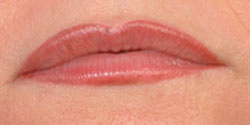 Lips after micropigmentation